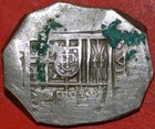 Spain Cobs Coin 8 Reales 1621-1642 Philip Iv Value Viii Km 39 4 Silver