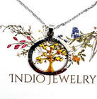 New Indio Jewelry Tree Of Life Gold Plated   Sterling Silver  925 Necklace  7040