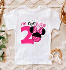 I m Twodles Second Minnie Birthday Shirt 2nd 3rd Birthday Oh 3t 