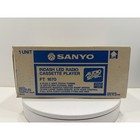 Vintage  new  Sanyo Ft-1670 Indash Led Am fm Cassette Car Stereo Japan