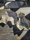2pc Metal Jello Mold Set Fish   Lobster  Vintage