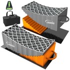 Rv Leveling Blocks With Handles  35000 Lbs Load Capacity  Adjustable 0 5  To