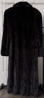 Ranch Mink Fur Coat Black Full Length Women s L 14-16 Vintage Luxury Winter