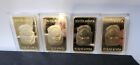 Lot Of 4 1 Troy Oz  South African Krugerrand  999 Fine Gold Plated Bar In Case 