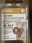 Hillman  5075 lead Anchor   6-8x1     Screws Not Included for Concrete brick block