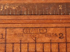 Antique Stanley Sweetheart Folding Boxwood And Brass Ruler No  36 Working Order