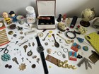 Vintage 90   s Grandpa Junk Drawer Lot Assorted Items Collectibles Keys   Trinkets