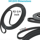 Dryer Drum Belt 341241 Durable Multi Rib Belt For Whirlpool Kenmore Kitchenaid