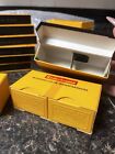 Lot Of Vintage Kodaslide Kodak 35mm Yellow Slide Storage Boxes