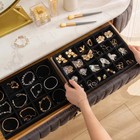 Frebeauty Jewelry Trays For Drawer set Of 2 Organizer Set 2  Black