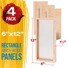 6  X 12  Gallery 1-1 2  Profile Depth Artist Wood Pouring Panel Boards Pack Of 4