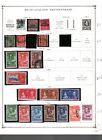Collection  Bechuanaland Scott Album Pages  1887 1966  Cat  72  Mint   Used