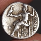 Alexander The Great Coin 310bc Ch Vf Ancient Greek Silver Drachm Zeus Hercules