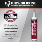 Dap 9 8 Oz  Kitchen And Bath 100  Silicone Sealant  White 7079808640 Dap