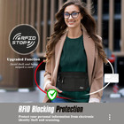 Rfid Travel Money Belt Hidden Passport Wallet Adjustable Waist Pouch Black