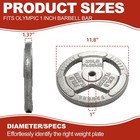25lb    2 Cast Iron Weight Plates   standard Barbell Plates- 1-inch Center Hole