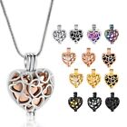 Heart Urn Memorial Ashes Keepsake Hollow Cremation Pendant Necklace For Women