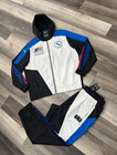 Nwt Puma Bmw Motorsports Men s 2 Piece Tracksuit Black White Windbreaker 2xl