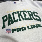 Vintage Russell Athletic Green Bay Packers Crewneck Sweatshirt Gray Size L Usa