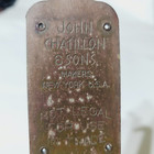 Antique  John Chatillon   Sons New York Usa Brass 25 Lbs  Hanging Scale Small