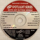 Sound Choice Spotlight Karaoke - Hits Of Elton John - Sc8134 - Rare 