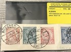 Albania 1913 Definitive Set Cds Used On Horizontal Piece Sg 27-32