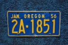 1956 Oregon License Plate
