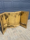 Vintage Japanese 72   x 36  4-panel Folding Byobu Silk Screen Divider Art