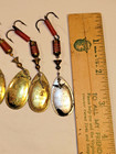 9 Asst Mepps Aglia Spinners Used Need Polishing Fishing Lures Several British
