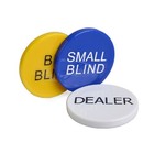 3pcs Small Blind  Big Blind And Dealer Poker Buttons