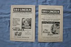 1930 R k o  Lincoln Movie Theatre Program - Lot Of 6 - K 2730