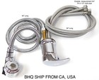 Faucet And Spray Hose For Beauty Salon Shampoo Bowl Parts Kit  silver Head 