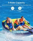 Evajoy 3 Person Towable Tube For Boating  Inflatable Towable Tubes