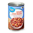 12 Pack great Value Mixed Chili Beans  15 Oz Can 