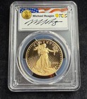 2023-w Pr70dcam  50 Proof Gold Eagle-first Day Of Issue Reagan Legacy Series Pcg
