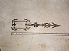 Antique Cast Iron Weathervane Directional Arrow W Bushing For Lightning Rod
