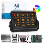 Mictuning Wireless Switch Panel  4 6 8 12 Gang Led Touch Switch On-off Flash Pod