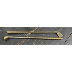 Mid 20th Century Solid Brass Decorative Golf Bag