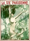 1927 La Vie Parisienne Mermaid French Nouveau France Travel Advertisement Poster