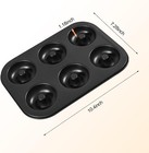 2 Pc Donut Pan Doughnut Baking Pan Nonsti Carbon Steel Baking