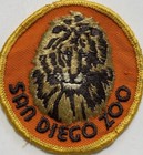 Vintage San Diego Zoo Lion Mane California Round Embroidered Souvenir Patch