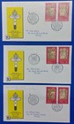 1990 Malta  Collection Of   Visit By H h  Pope John Paul Ii  Fdcs   Diff Cancels