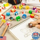 Ospvcwk Pencil Top Erasers For Kids - 50 Pack Assorted Cute Fruit Animal Cap 