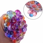 Squishy Mesh Ball Sensory Anti Stress Relief Abreaction Grape Squeeze Toy 6cm