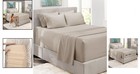 Breathable Microfiber King Size Sheets - 6 Piece Set  Fade And Wrinkle Resistant