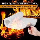 Ceramic Fiber Insulation  White  2500f Fireproof Insulation Blanket 10mm Thick