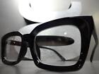 Mens Classic Vintage 50 s Retro Style Clear Lens Eye Glasses Black Optical Frame