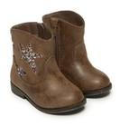Garianimals Infant toddler Girls Brown Fashion Glitter Cowboy Boots Shoes  2-6