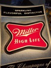 Vintage Breweriana  Miller High Life Champagne Of Bottle Beer Lighted Sign Works