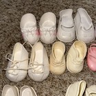 Vintage Lot Of 30  Pair Doll Shoes Various Sizes Shapes   Colors Some Singles